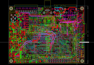 PCB Design in Komplettansicht PCB Design in Komplettansicht